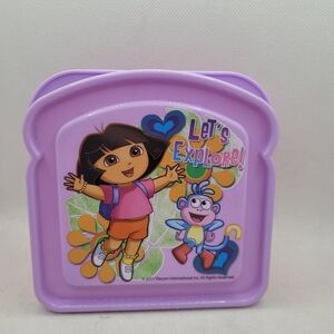 Dora The Explorer Let’s Explore! Sandwich Container Box Lunch Pink Zak! Designs